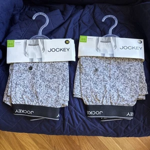 JOCKEY KNIT BOXER TAILORED FIT COTTEN SIZE MED. 2 BRAND NEW WITH TAGS Two Pairs - Picture 1 of 8