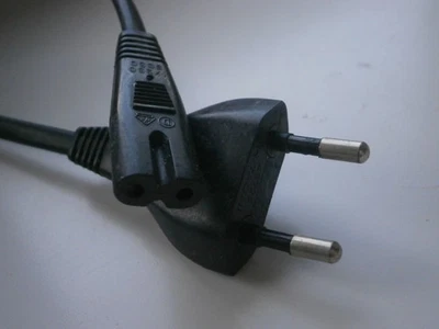 cable cordon secteur alimentation TV Radio HIFI Multimedia 2 Poles  175 cm - Photo 1/4