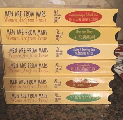 Vintage Men Are From Mars, Women Are From Venus VHS Tapes by John Gray  - Image 1 of 4