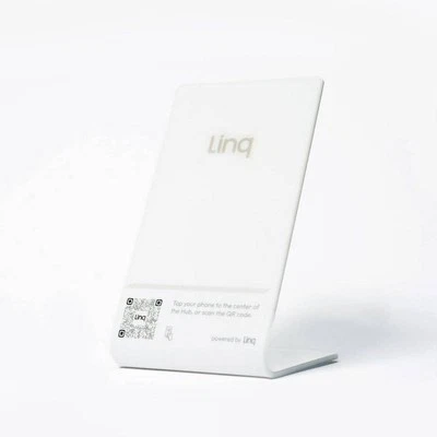 Linq Hub V2 - Smart QR and NFC Contact Point - Mini White - image 1 of 4