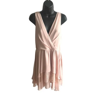 NWT BCBGeneration Powder Pink Dress Balletcore Romantic Coquette Size 10 Girly - Image 1 of 4