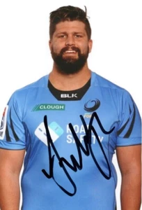 WESTERN FORCE RUGBY UNION: FRANCOIS VAN WYK SIGNED 6x4 PORTRAIT PHOTO+COA - Picture 1 of 1