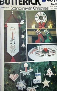 Butterick Pattern 4011 One Size Scandinavian Christmas Package (See Photos) UC - Picture 1 of 2