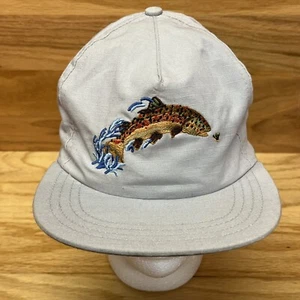 The Ampal Creative Hat Trout Fly Fishing Nature Strapback Embroidered Fish Cap - Picture 1 of 8