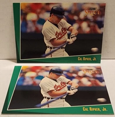 CAL RIPKEN JR. 1993 SCORE SELECT 2 cards #15 HOF BALTIMORE ORIOLES  - Image 1 of 2