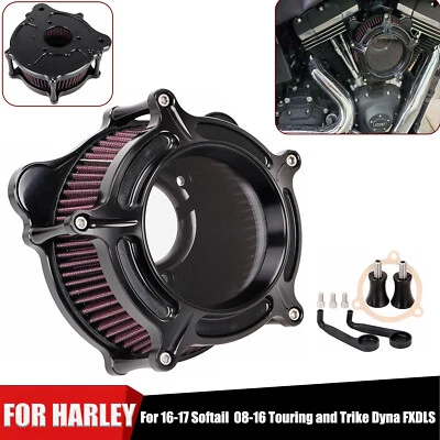 Air Cleaner Red Intake Filter For Harley Davidson Touring Dyna FXDLS Trike USA Foto 1 de 4