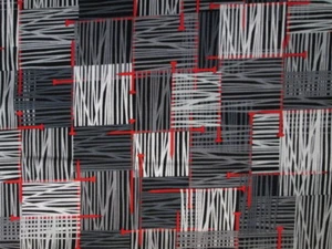 AGUJAS DE HILO DE TEJER ROJO TEJEDOR GRIS NEGRO TELA DE ALGODÓN FQ - Imagen 1 de 4