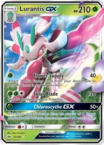 Pokemon Sol y Luna Lurantis GX 15/149 Ultra Raro - Imagen 1 de 3