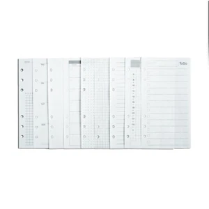 Binder Notebook Paper A6 Refill Loose Leaf Paper 45 Pages for Binder Journal - Picture 1 of 49