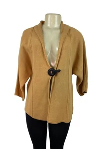 JM Collection Petite Womens Open Front Cardigan Sweater Tan Sz MP - New - Picture 1 of 8