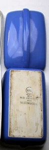 Vintage Hall 5024 Art Deco blau Westinghouse Hackbraten Kühlschrank Geschirr mit Deckel - Bild 1 von 6