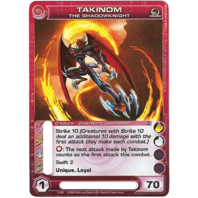 Chaotic TAKINOM THE SHADOWKNIGHT Promo Card - Pick your energy - Image 1 of 3