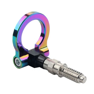 PARA MINI COOPER S R55 R56 R57 R58 NEO CROMO ALUMINIO PARACHOQUES DELANTERO TRASERO GANCHO DE REMOLQUE Foto 1 de 3