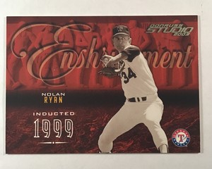 2003 Donruss Studio NOLAN RYAN / HOF / Ser. Numb. 386 of 750  / E-6/ Refund!