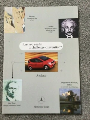 MERCEDES A Class brochure dated June 1998  in VGC  - Image 1 of 4
