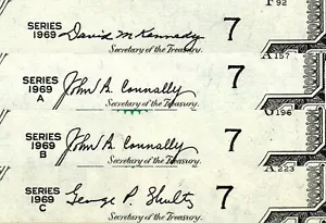 Complete Set 1969, A, B , C Sries $10 Federal Reserve Small Head Chicago Gem Unc - Picture 1 of 5