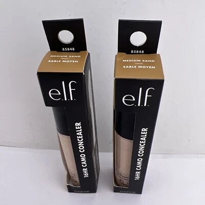 e.l.f. Corrector camuflaje, 16 horas, acabado mate, arena media #85848, 0,2 oz - paquete de 2 Foto 1 de 4
