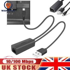 Adaptador Ethernet Micro USB 2.0 a RJ45 con cable de alimentación USB para Chromecast - Imagen 1 de 11