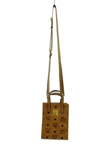 MCM Visetos 2WAY Bag Shoulder Bag Leather camel All-over Pattern - Picture 1 of 7