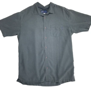 Camisa Clásica Jack O'Neill Botón Manga Corta Algodón Para Hombre XL Gris A Cuadros - Imagen 1 de 12