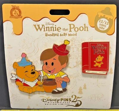 Juego de prendedores Winnie the Pooh & Christopher Robin madera de cien acres diciembre #12/12 LR Foto 1 de 4
