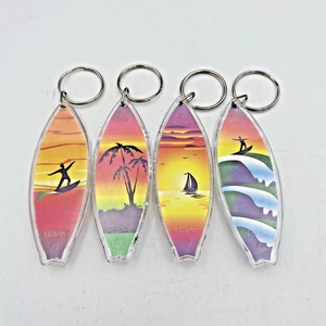 Portachiavi tavola da surf set 4 pezzi in plastica - Foto 1 di 3