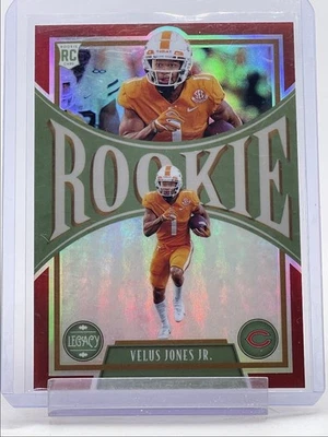 VELUS JONES JR. 2022 LEGACY ROOKIE RUBY PREMIUM EDITION BEARS RC /50 Q4876 - Image 1 of 2