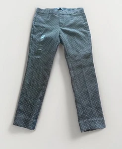 BANANA REPUBLIC Sloan Trouser Black Print Career Workwear Size 4P NWT - Picture 1 of 10