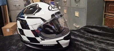 Casco Arai Signet-X Blanco y Negro Grande 7 1/4 - 7 3/8 Japón Foto 1 de 4