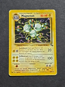 Pokemon MAGNETON 26/62 - 1999 FOSSIL SET NON HOLO RARE - HP - Picture 1 of 2