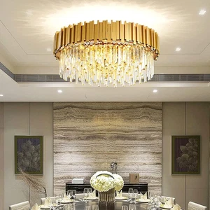 Lampadario moderno cristallo LED sospensione tavolo da pranzo per soggiorno, balcone - Foto 1 di 8