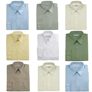 Camicia tuta formale ragazzo grigio verde lilla blu avorio bianco tortora tg 12M-20 - Foto 1 di 9