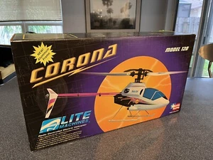 Raro Vintage 2002 Lite Machines ""Corona"" Modello 120 Elicottero Elettrico R/C (Nuovo) - Foto 1 di 6