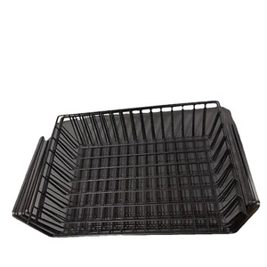 4 Black Metal Wire Under Shelf Cabinet Hang Basket Organizer Rack Use Any Room - Picture 1 of 4