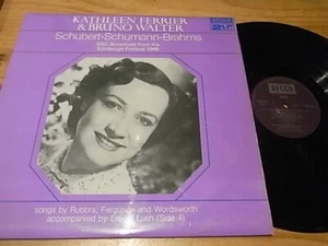 Ferrier & Walter BBC Broadcast 1949 Schubert Schumann Brahms DECCA UK 2LP Mono - Picture 1 of 1