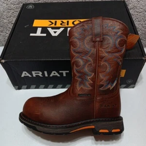Ariat Women's WorkHog H2O Boots Sz 5.5 Composite Toe Nutty Brown 10018576 - Picture 1 of 22