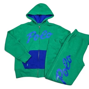 Polo Ralph Lauren Sweat Suit Set Boys Youth Size Small / Medium Big Logo - Picture 1 of 14