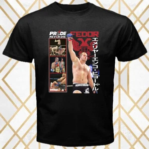 Fedor Emelianenko Russian MMA Fighter Legend Uomo Nero Taglia S - 5XL - Foto 1 di 1