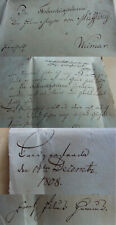 Brief LANDGRAFRODA (Querfurt) 1808 über KANAL-Bau → Karl von MÜFFLING gen. Weiß