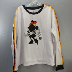 Germany Epcot World Showcase Disney White Minnie Mouse Sweatshirt XXL NWT - Picture 1 of 8