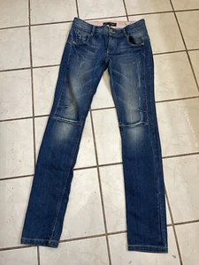 A.B.S. LUXURY COLLECTION Allen Schwartz Low Rise Distressed VTG! Jeans Sz 27 - Picture 1 of 6