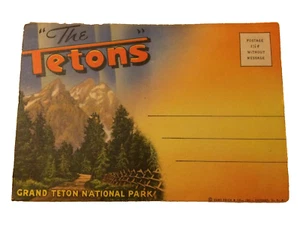 Grand Teton National Park Souvenir Book Postcard Folder 18 Color Pictures~WY - Picture 1 of 9