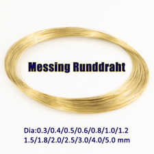 Messing Runddraht Bare Brass Schmuck / Handwerk / Herstellung DIY 0,3mm - 5mm 