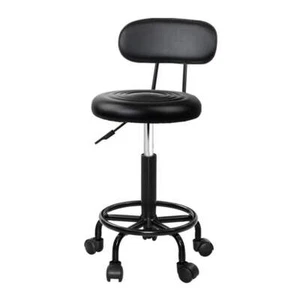 Artiss Salon Stool Swivel Chair Backrest - Picture 1 of 8
