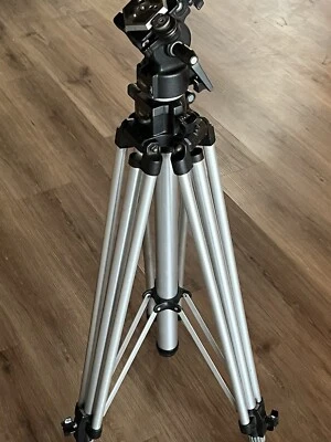 Bogen Model 3040 Tripod & 3063 Head Camera Stand with Bogen Manfrotto  - Image 1 of 4