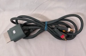 Official Microsoft XBOX 360 Composite AV TV Cable Tested & Working - Picture 1 of 4