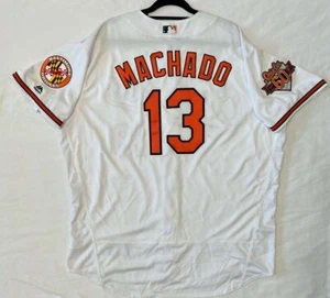 AUTHENTIC MAJESTIC MANNY MACHADO 56 3XL BALTIMORE ORIOLES FLEX BASE Jersey - Picture 1 of 7