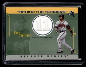 2003 Fleer EX Behind the Numbers Gary Sheffield Jersey #'d /199  ** Gradable ** - Picture 1 of 2