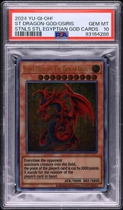 2024 Yu-Gi-Oh! Saint Dragon The God of Osiris Stainless Steel PSA 10 GEM - Picture 1 of 1