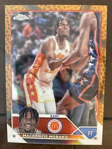 Frontera de baloncesto Topps 2023 cromada McDonald’s All American Mackenzie Mgbako/25 - Imagen 1 de 2